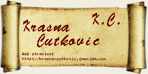 Krasna Ćutković vizit kartica